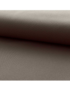 Half-basket weave cotton canvas fabric - Taupe