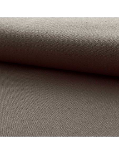 Half-basket weave cotton canvas fabric - Taupe