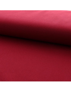 Half-basket cotton canvas fabric - Bordeaux