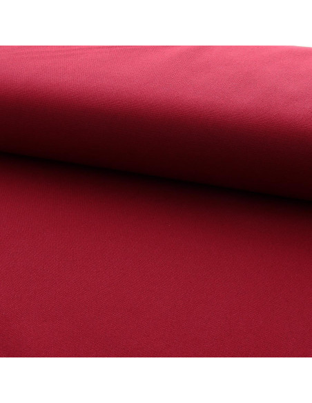 Half-basket cotton canvas fabric - Bordeaux