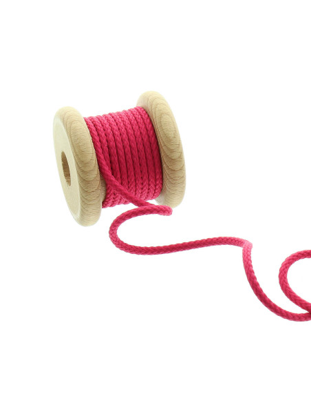 Round cord anorak - Fuchsia