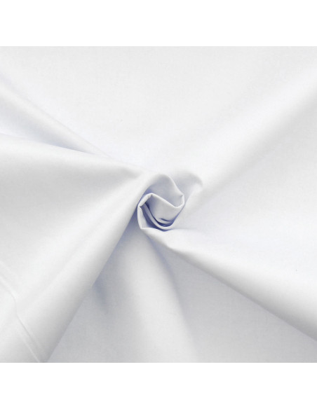 Polycotton gabardine fabric - White