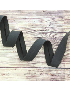 Organic cotton bias - Anthracite gray