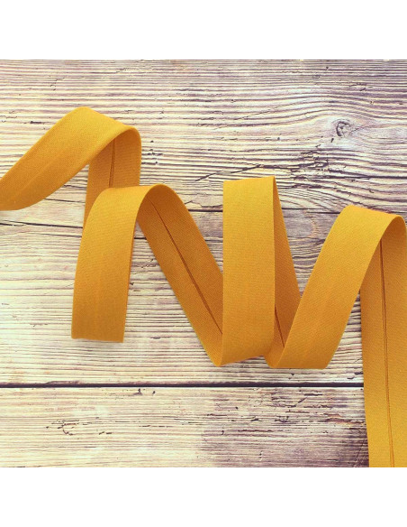 Organic cotton bias - Ochre