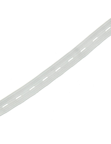 Buttonhole elastic for children - White