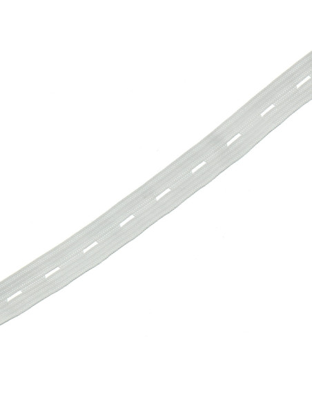 Buttonhole elastic for children - White