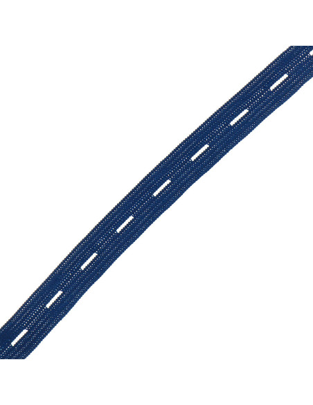 Buttonhole elastic for children - Navy blue