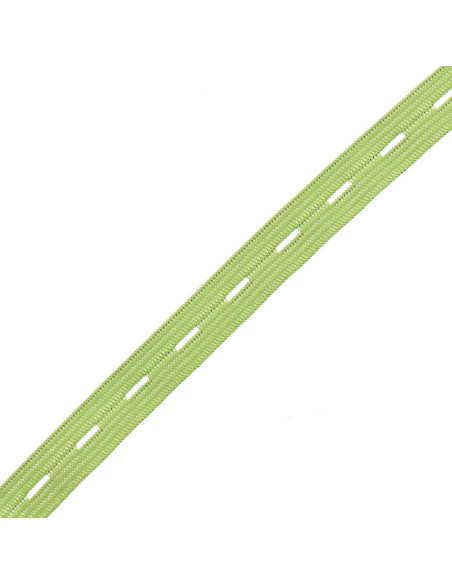 Buttonhole elastic for children - Almond green