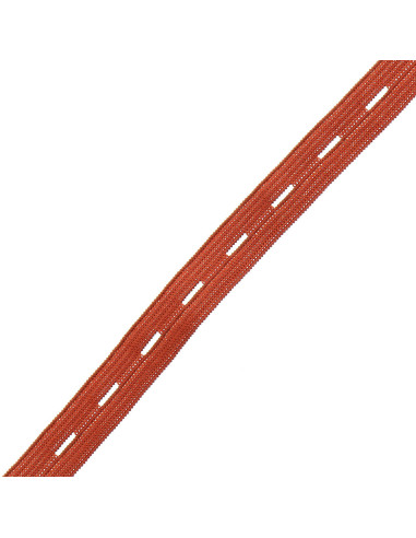 Buttonhole elastic for children - Burnt orange