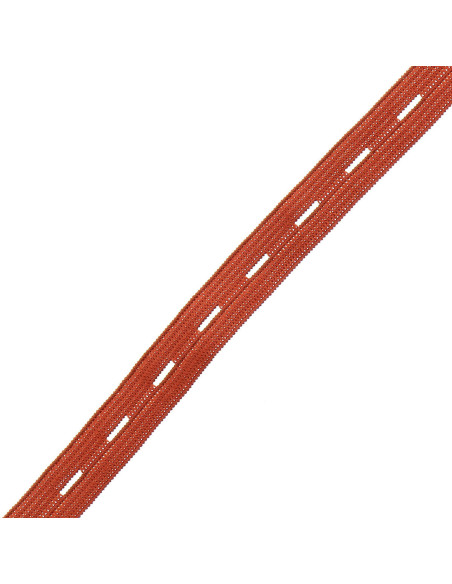 Buttonhole elastic for children - Burnt orange