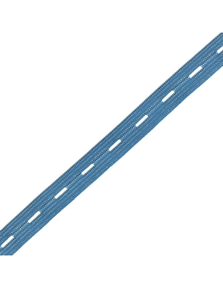 Buttonhole elastic for children - Denim blue