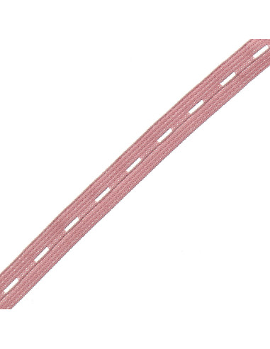 Buttonhole elastic for children - Old pink