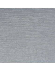 Iridescent glitter double gauze cotton fabric - Pearl gray 2