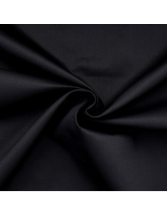 Polycotton gabardine fabric - Black