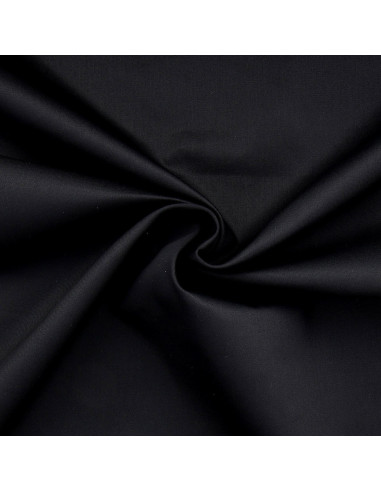 Polycotton gabardine fabric - Black