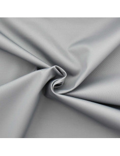 Polycotton gabardine fabric - Silver gray