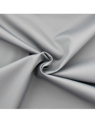 Polycotton gabardine fabric - Silver gray