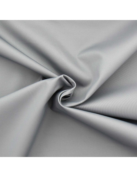 Polycotton gabardine fabric - Silver gray