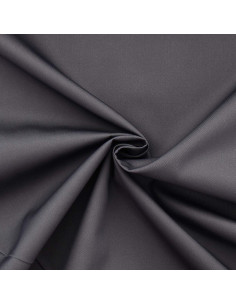 Polycotton gabardine fabric - Dark gray
