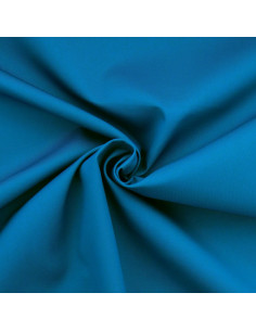Polycotton gabardine fabric - Blue