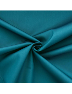 Polycotton gabardine fabric - Teal blue