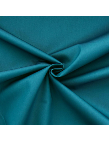 Polycotton gabardine fabric - Teal blue