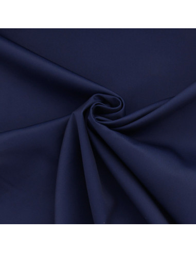 Polycotton gabardine fabric - Navy blue