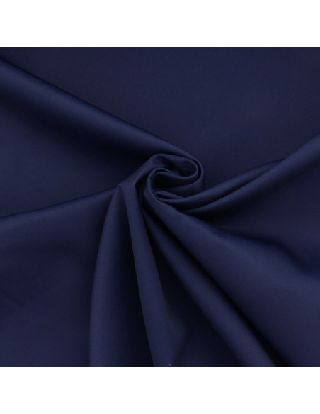Polycotton gabardine fabric - Navy blue