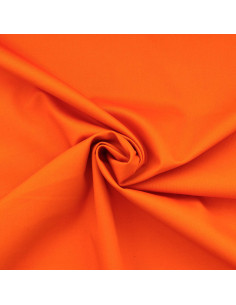 Polycotton gabardine fabric - Orange