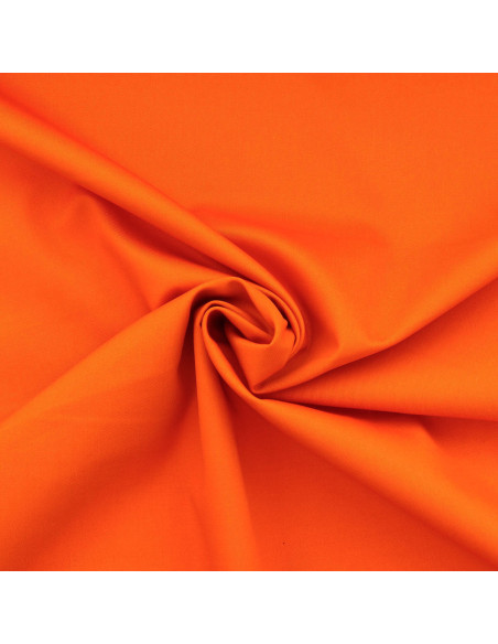 Polycotton gabardine fabric - Orange