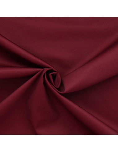 Polycotton gabardine fabric - Bordeaux