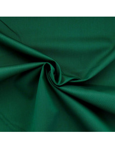 Dark green polycotton gabardine fabric