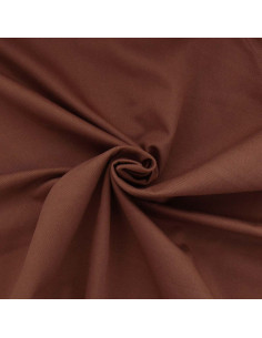 Polycotton gabardine fabric - Brown