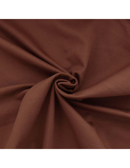 Polycotton gabardine fabric - Brown