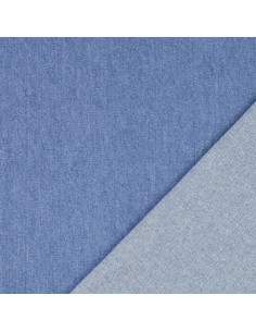 Light blue lightweight cotton denim fabric 2
