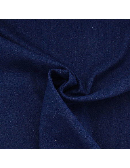 Stretch denim jeans fabric - Dark blue
