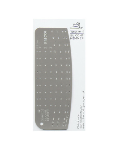 Silicone ironing ruler for hems