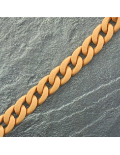 Flat acrylic chain 20 mm - Chamois