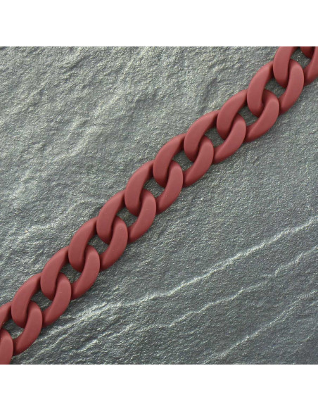 Flat acrylic chain 20 mm - Tomette