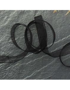 Organza ribbon - Black
