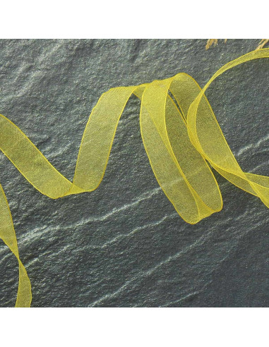 Organza ribbon - Yellow