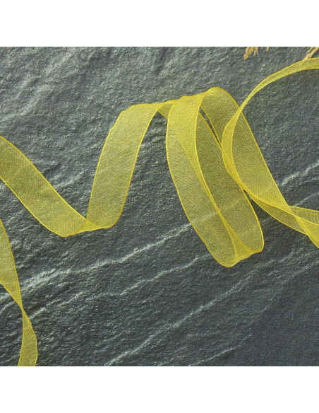Organza ribbon - Yellow