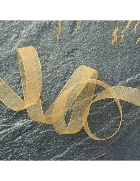Organza ribbon - Beige