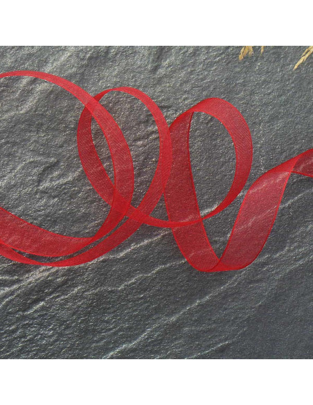 Organza ribbon - Red
