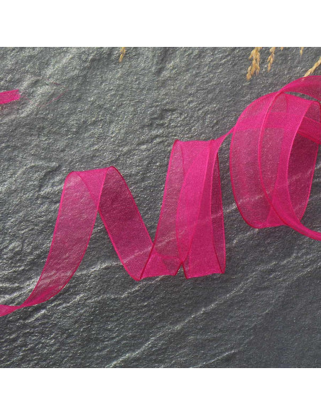 Organza ribbon - Fuchsia