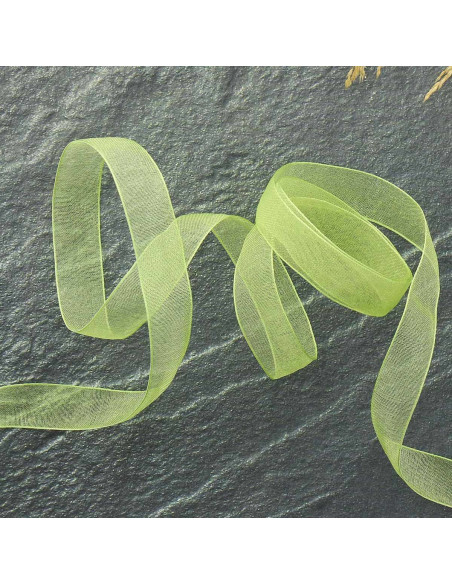 Organza ribbon - Light green