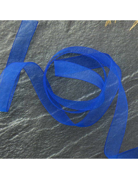 Organza ribbon - Royal blue