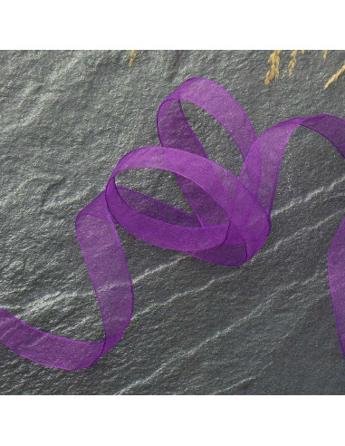 Organza ribbon - Purple