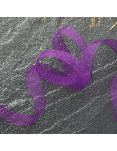 Organza ribbon - Purple