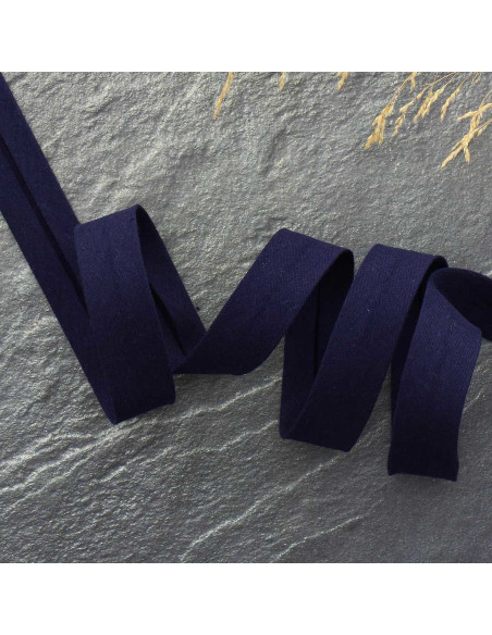Double gauze bias - Navy blue
